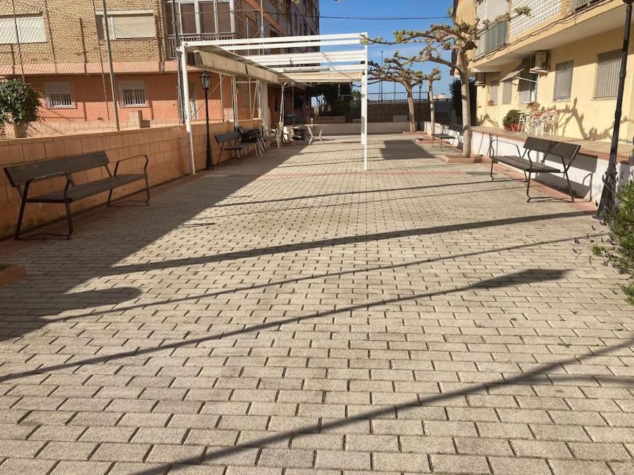 Coqueto apartamento de Playa con Piscina y Terraza Valencia Exterior foto
